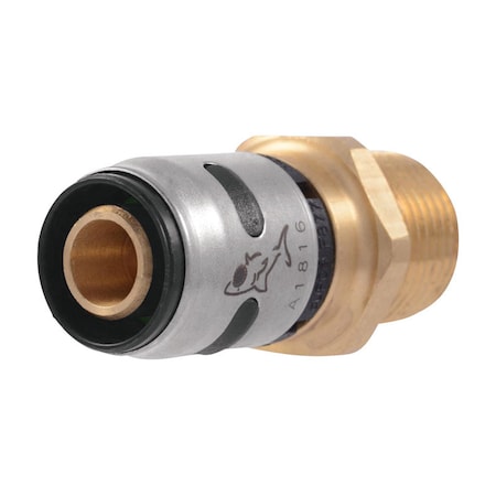 Sharkbite SharkBite EvoPEX 1/2 in. MPT X 1/2 in. D Push Brass/Plastic Male Connector K120A
